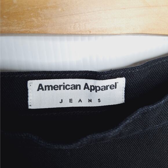 American Apparel Denim Skater Mini Skirt Small USA Fit Flare Short Tumblr Goth - Picture 6 of 13